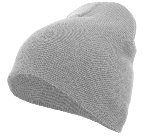 Pacific Headwear Basic Knit Beanie (601K), Color 'Silver'